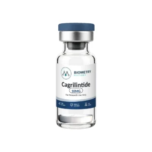 Cagrilintide 10MG research vial, Biometry Peptides. For research use only.