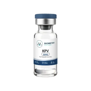 KPV 10MG research vial, Biometry Peptides. For research use only.