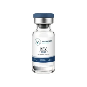 KPV 30MG research vial, Biometry Peptides. For research use only.