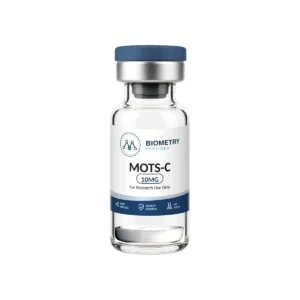 MOTS-C 10MG research vial, Biometry Peptides. For research use only.
