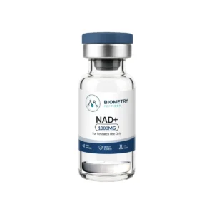 NAD+ 1000MG research vial, Biometry Peptides. For research use only.