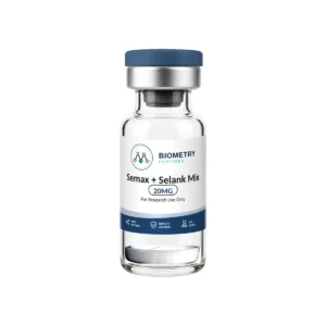 Semax + Selank Mix 20MG research vial, Biometry Peptides. For research use only.