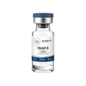 SNAP-8 10MG research vial, Biometry Peptides. For research use only.