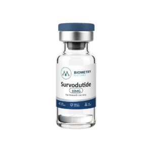 Survodutide 10MG research vial, Biometry Peptides. For research use only.
