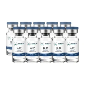 LL-37 10mg [USA] box of 10 research vials, Biometry Peptides. For research use only.