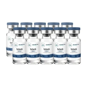 Selank 30mg [USA] box of 10 research vials, Biometry Peptides. For research use only.