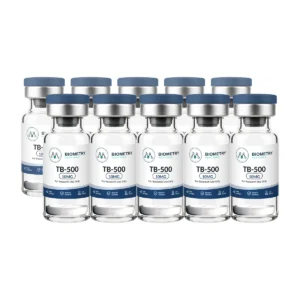 TB-500 10mg [EU] box of 10 research vials, Biometry Peptides. For research use only.