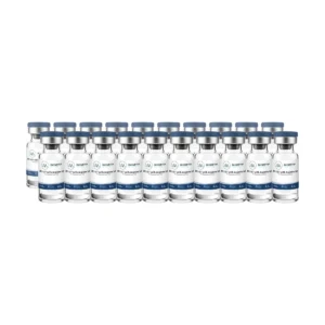 BPC-157 with Arginine Salt box of 20 research vials, Biometry Peptides. For research use only.