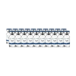 TB-500 5mg [USA] box of 20 research vials, Biometry Peptides. For research use only.